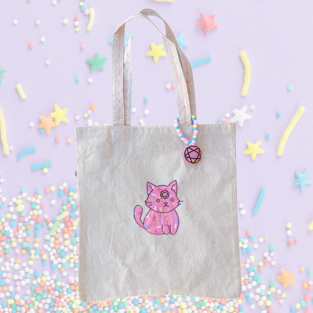 donut pentacat tote