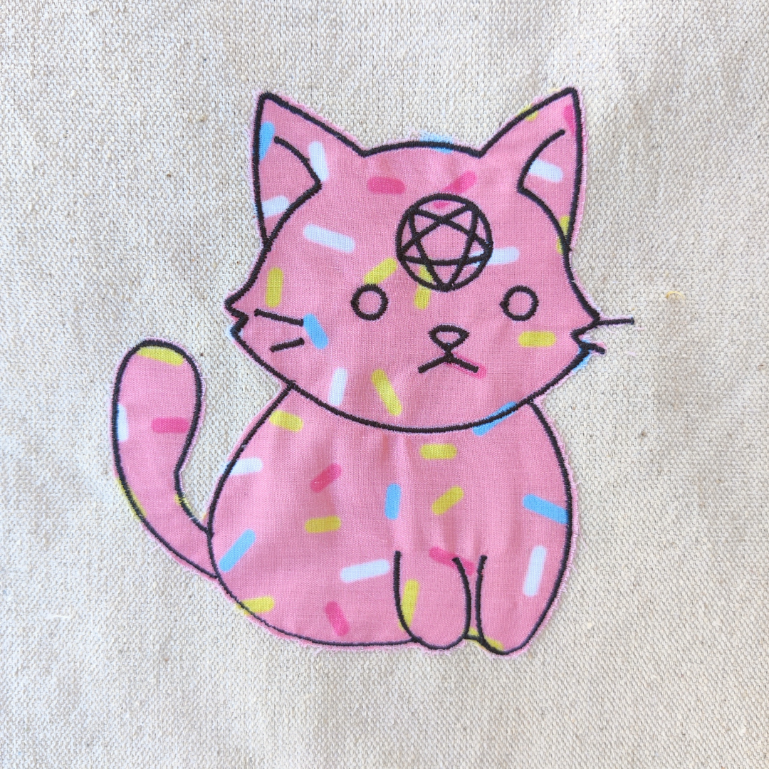 donut pentacat tote